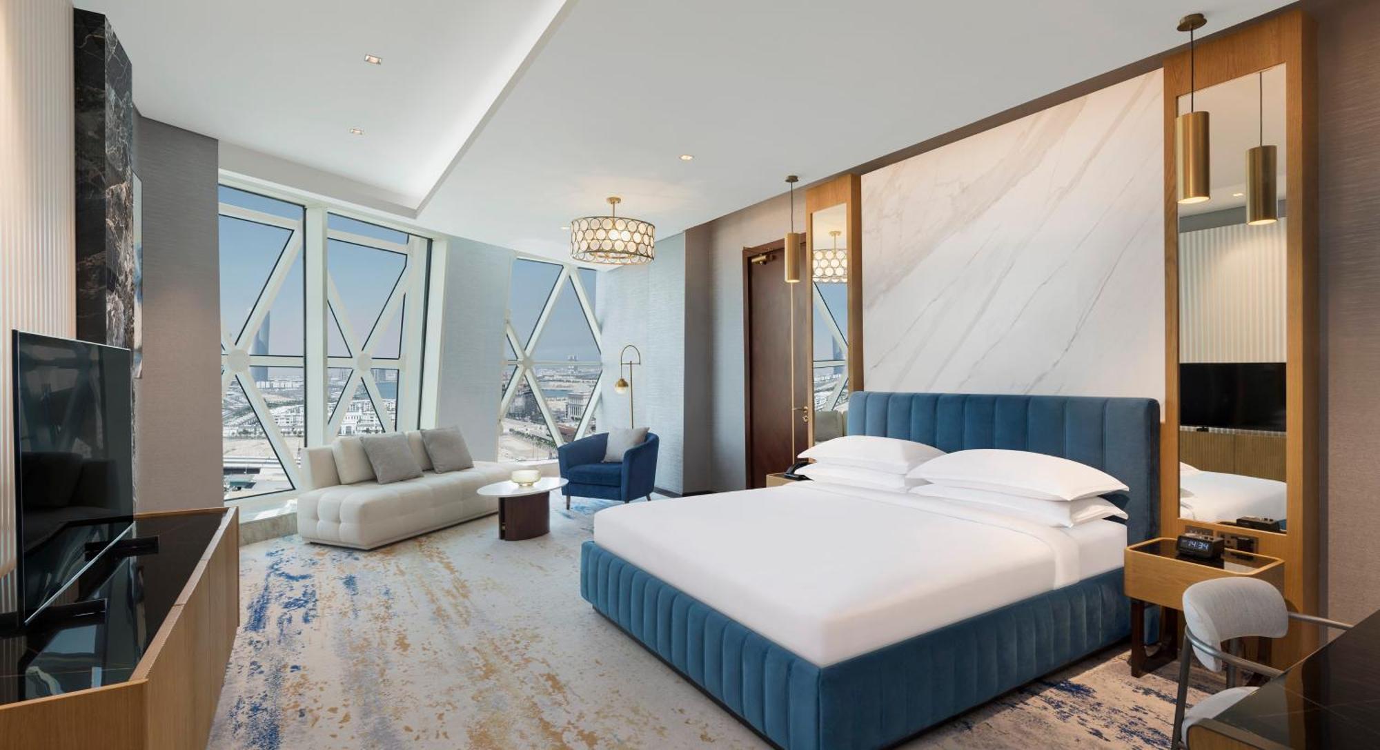 Velero Hotel Doha Lusail Bagian luar foto A bedroom at the hotel