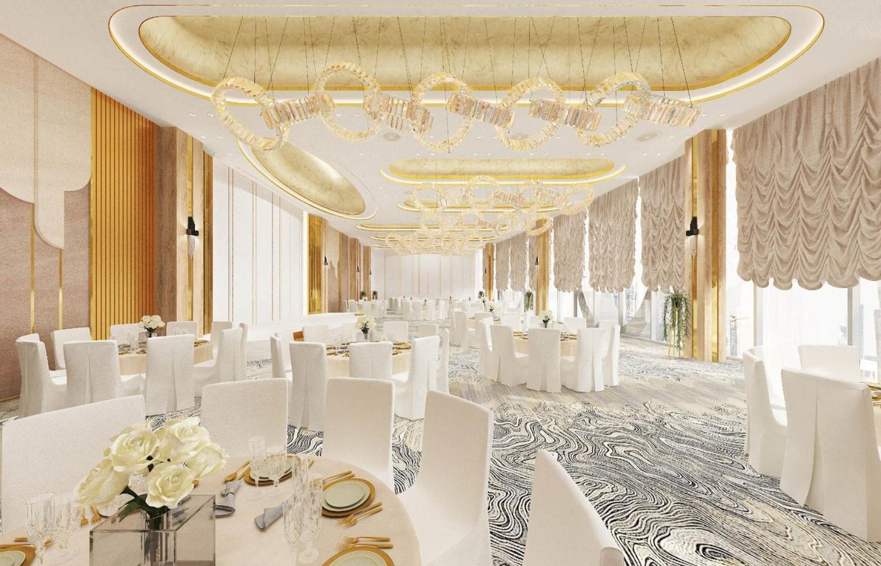 Velero Hotel Doha Lusail Bagian luar foto The interior of the restaurant